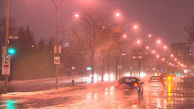 Pluie à Montréal