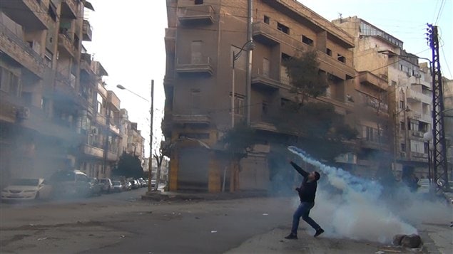 Manifestant à Homs