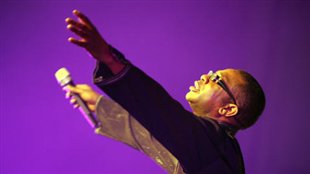 Le chanteur Youssou N'Dour en concert