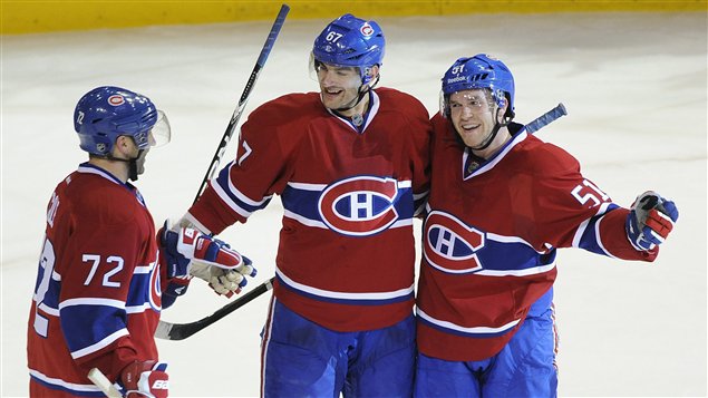 Erik Cole, Max Pacioretty et David Desharnais