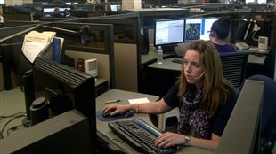 Le centre d'appels du service 9-1-1 à Toronto