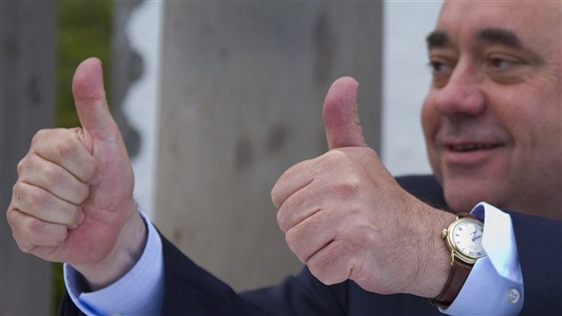 Le leader du gouvernement semi-autonome de l'Écosse, Alex Salmond, en mai 2011.