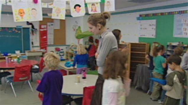 Élèves de l'école Émilie-Tremblay
