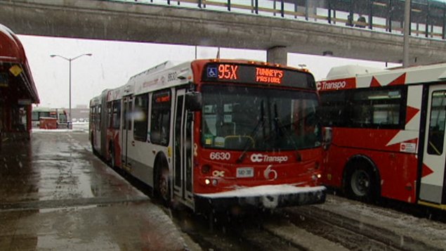 Un autobus d'OC Transpo à Ottawa