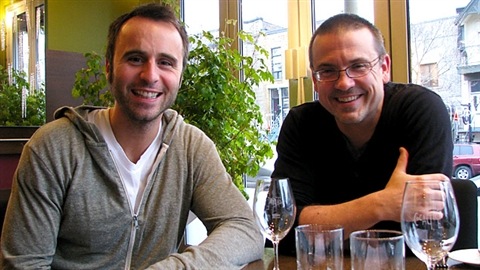 Louis-Jos� Houde et Claude Legault