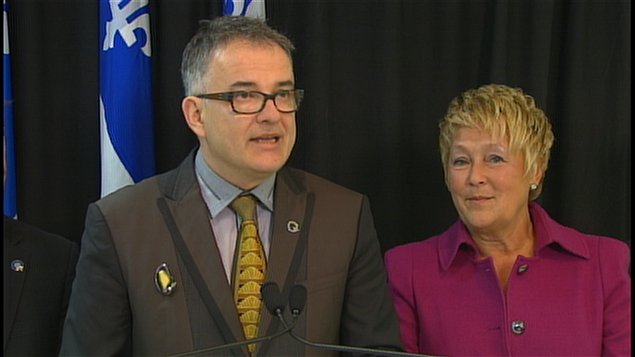 Réjean Hébert et Pauline Marois