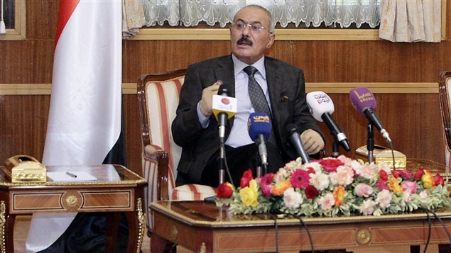 الرئيس اليمني السابق علي عبد عبد الله صالح الذي أسفر اغتياله على أيدي الحوثيين في الرابع من الشهر الجاري عن تصعيد عسكري إضافي في النزاع الدامي في اليمن 