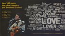 Les 100 mots les plus chantés par Leonard Cohen
