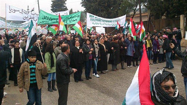 Une manifestation en Syrie
