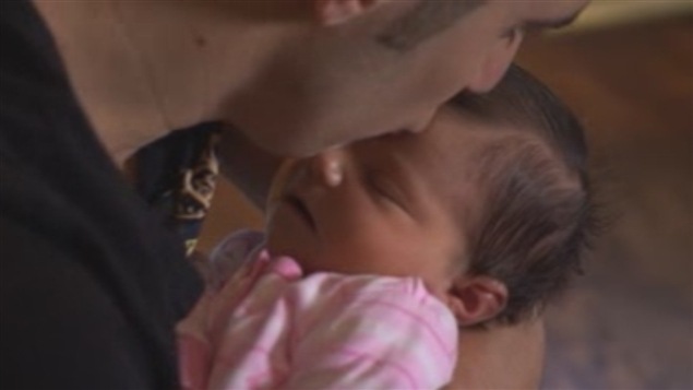 Rocco Placentino avec sa fille Mila Rose