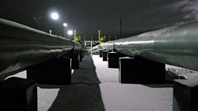 Des pipelines de gaz naturel