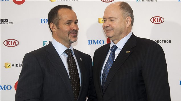 Joey Saputo et Yvon Bolduc
