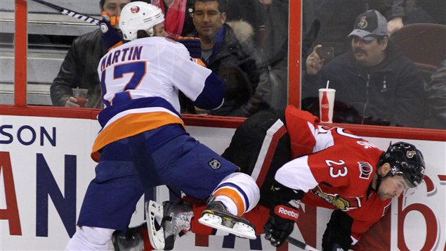 Matt Martin et Kaspars Daugavins