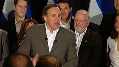 Fran�ois Legault a prononc� un discours lors du premier rassemblement militant de la CAQ � Qu�bec.