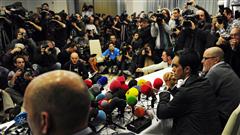 Alberto Contador devant les médias