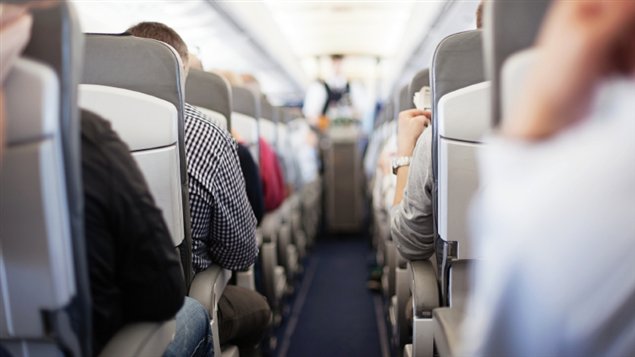 L'intérieur d'un avion