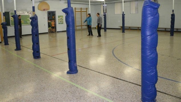 Le gymnase des écoles Saint-Isidore et Saint-Denis, dans l'arrondissement de Chicoutimi