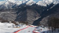 La piste de descente de Sotchi