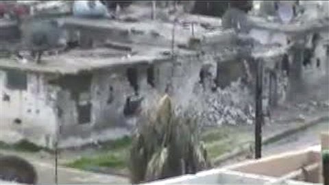 Quartier Baba Amr, à Homs