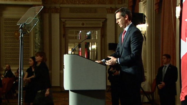 Daltom McGuinty prononce un discours