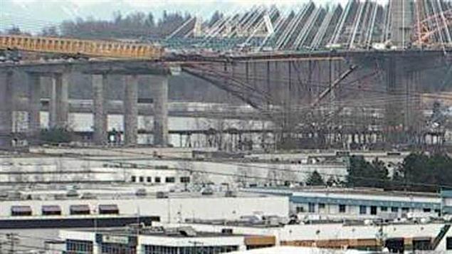 Le pont Port Mann en construction
