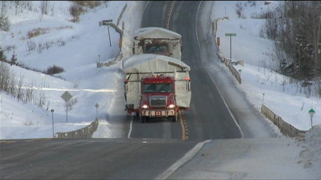 Deux maisons modulaires sont en route vers la r�serve autochtone d'Attawapiskat