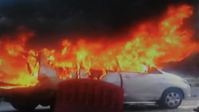 Une voiture de l'ambassade d'Israël a explosé lundi à New Delhi.