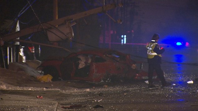 Un accident de la route fait un blessé à Longueuil