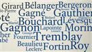 Les 50 noms de famille les plus répandus au Québec