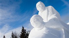 Sculpture de neige