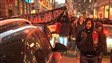 Les manifestants ont louvoy� dans les rues du centre-ville durant plusieurs heures