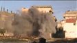 Image provenant d'une vid�o sur YouTube qui montrerait le bombardement du quartier de Baba Amr, � Homs