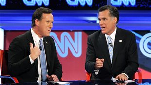 Investiture républicaine : Romney et Santorum croisent le fer dans un débat télévisé