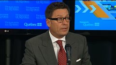 Le ministre des Transports Pierre Moreau