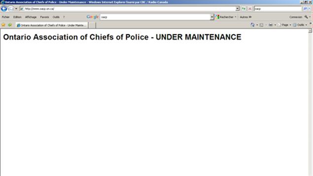 Le site de l'Association des chefs de police de l'Ontario