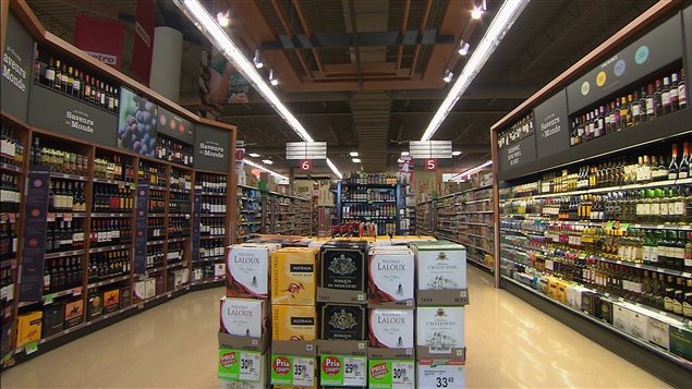 Un magasin de la SAQ