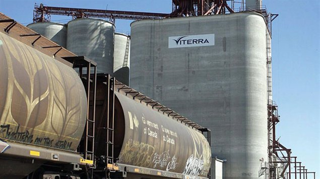 Des silos à grain de Viterra