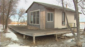 Une résidence endommagée par les inondations du printemps 2011, à Saint-Laurent