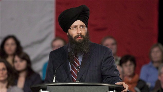 Le candidat à la course à la direction du NPD, Martin Singh