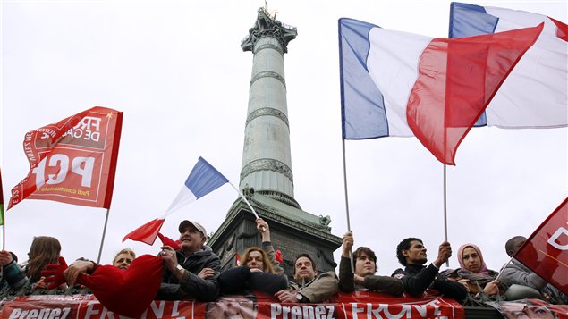 Manifestation du Front de gauche à Paris