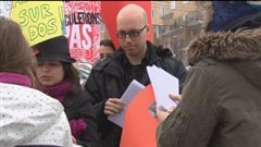 Manifestation des étudiants en relations industrielles