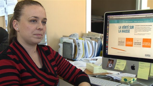 La présidente de la FEUQ, Martine Desjardins.