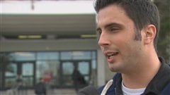 Laurent Proulx à la sortie de son cours.
