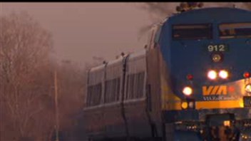 Un train de Via Rail