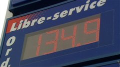 Le prix de l'essence a atteint plus de 1,34 $ le litre dans la région.