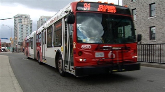 Un autobus d'OC Transpo