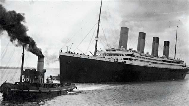Le Titanic quittant Southampton le 10 avril 1912
