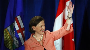 La chef progressiste-conservatrice de l'Alberta, Alison Redford.