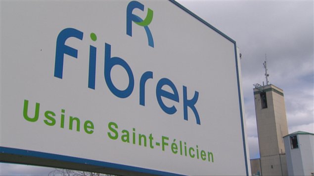 L'usine Fibrek, de Saint-Félicien