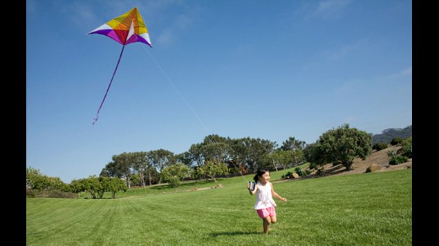 Enfant avec un cerf-volant /  �iStock